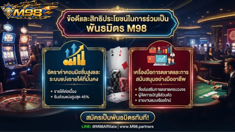 ข้อดีและสิทธิประโยชน์ในการร่วมเป็น พันธมิตร M98