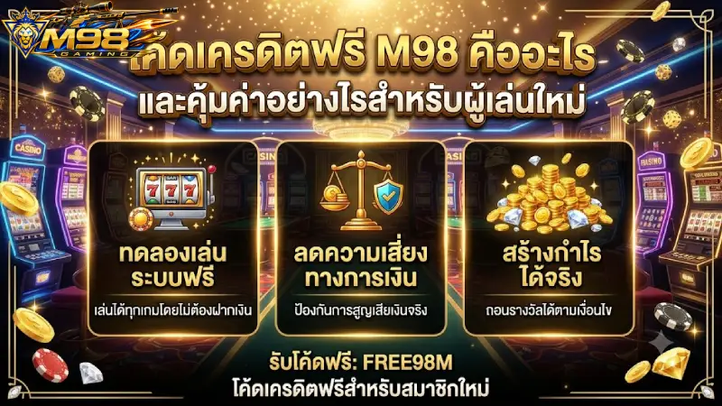 โค้ดเครดิตฟรี M98 คืออะไร และคุ้มค่าอย่างไรสำหรับผู้เล่นใหม่